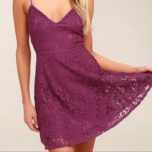 Lulus Lace Skater Dress